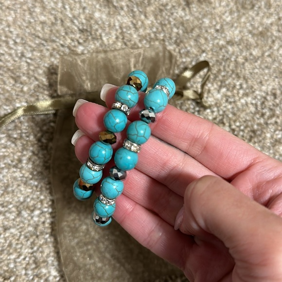 Two Teal Bracelets - Picture 2 of 4